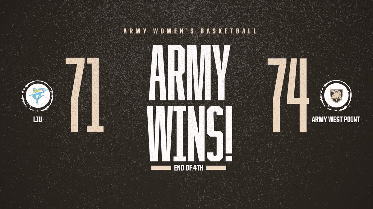 ARMY WINS ‼️ Hope Brown &amp; Sabria Hunter each finish with a double-double 👏

#GoArmy | #NoExcuses