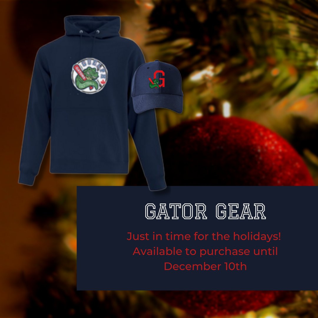 🎄🦌🎄 IT'S HERE!!!! 🎄🦌🎄

And just in time to tuck under the tree 🎄

Get your Gator Gear here 🥎
gatorsholiday2021.itemorder.com

#Gators #guelphgators #getyourgear #cityofguelph