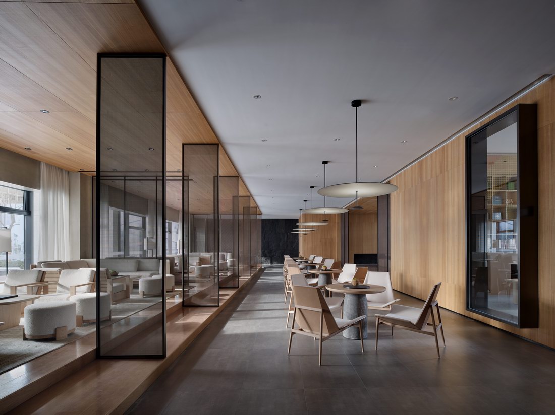 YIandMU's tweet photo. HANWANG TINGQUAN SMALL TOWN
The lifestyle and arts lounge by YI+MU is a three-story building among the project’s commercial lane. The interior space is based on the concept of well-being, with references to the profound culture of the Han dynasty.#interiordesign #architecture https://t.co/Yn6HBzrsiW