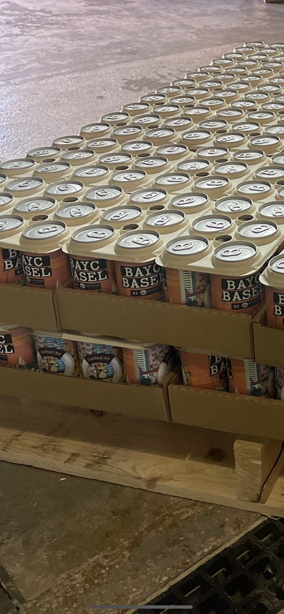 Property_Papi_'s tweet photo. BAYC Beer ready for this Saturday’s Basel event 🍻 Such a beautiful sight 😍

Thank you @BlockchainHedge for working on this 🙏🏼
@BoredApeYC @BAYCBasel #ArtBasel https://t.co/ZNC7DZrd9o