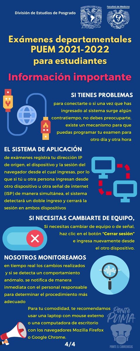FM_POSGRADOUNAM's tweet photo. #PUEM

¿Tienes dudas para tu examen?
PUEM 2020-2021

Te dejamos los siguientes pasos: 👇👇👇 https://t.co/O3JNVpryZt