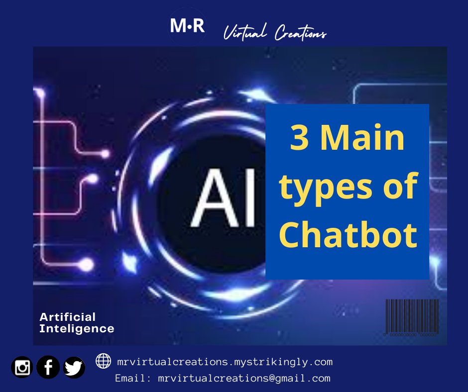 MaryAnnRey_ofcl's tweet image. 3 Main types of Chatbot

1. Rule-based Chatbot
2. Intellectually independent chatbots
3. AI- powered chatbots

#chatbotworks
#typesofchatbot
#chatbotinbusiness