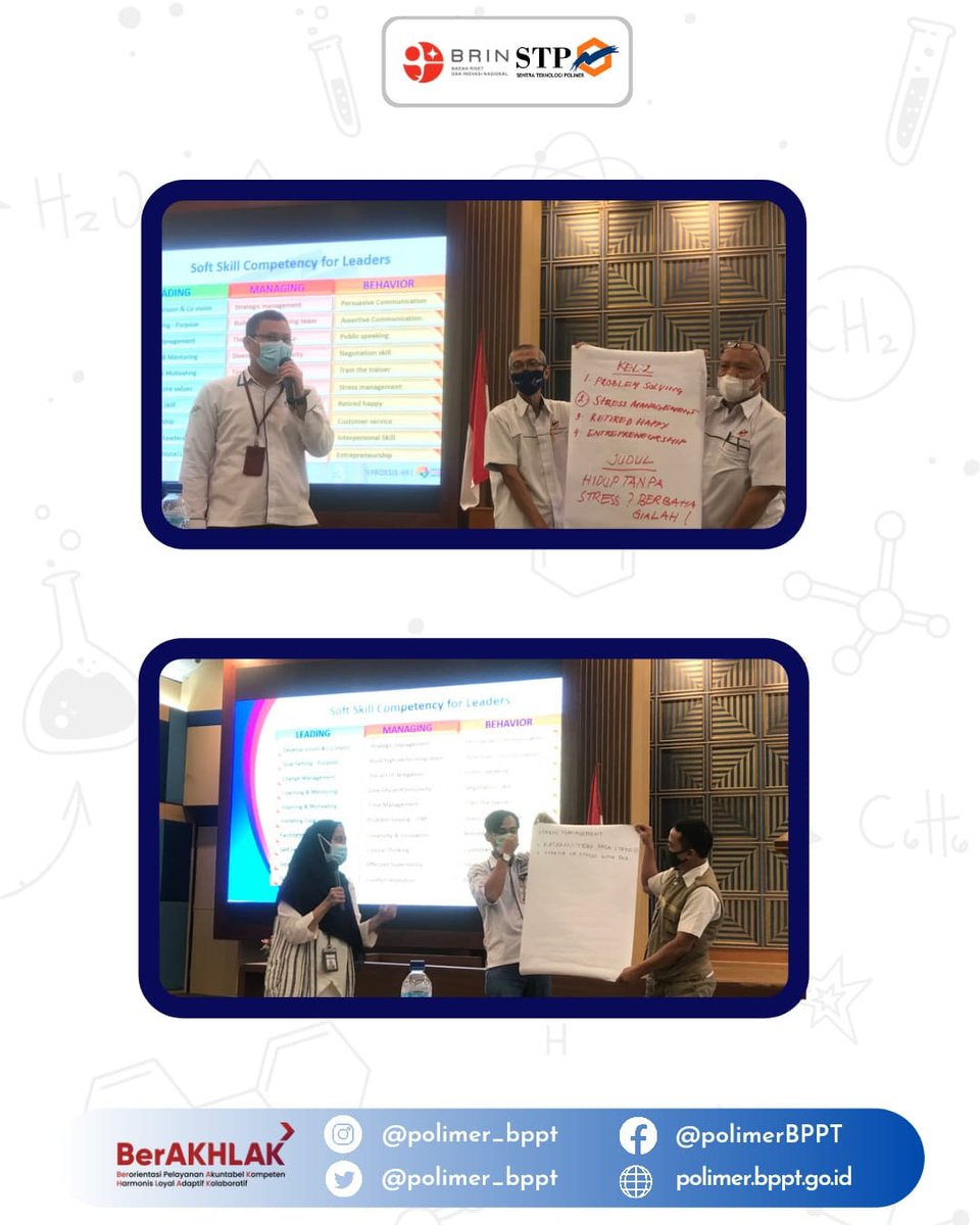 polimer_bppt's tweet photo. Balai Teknologi Polimer telah mengikuti kegiatan Training of Trainer pada tanggal 22-23 November 2021 di gedung Manajemen Kawasan Puspiptek Serpong.

Semoga ilmu yang dipelajari bisa bermanfaat bagi kami dan masyarakat. https://t.co/6rLAT3ng3I