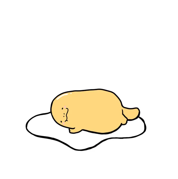 ちなみに、私が黄色いだぬちゃんを描くのはこれで5回目です。 