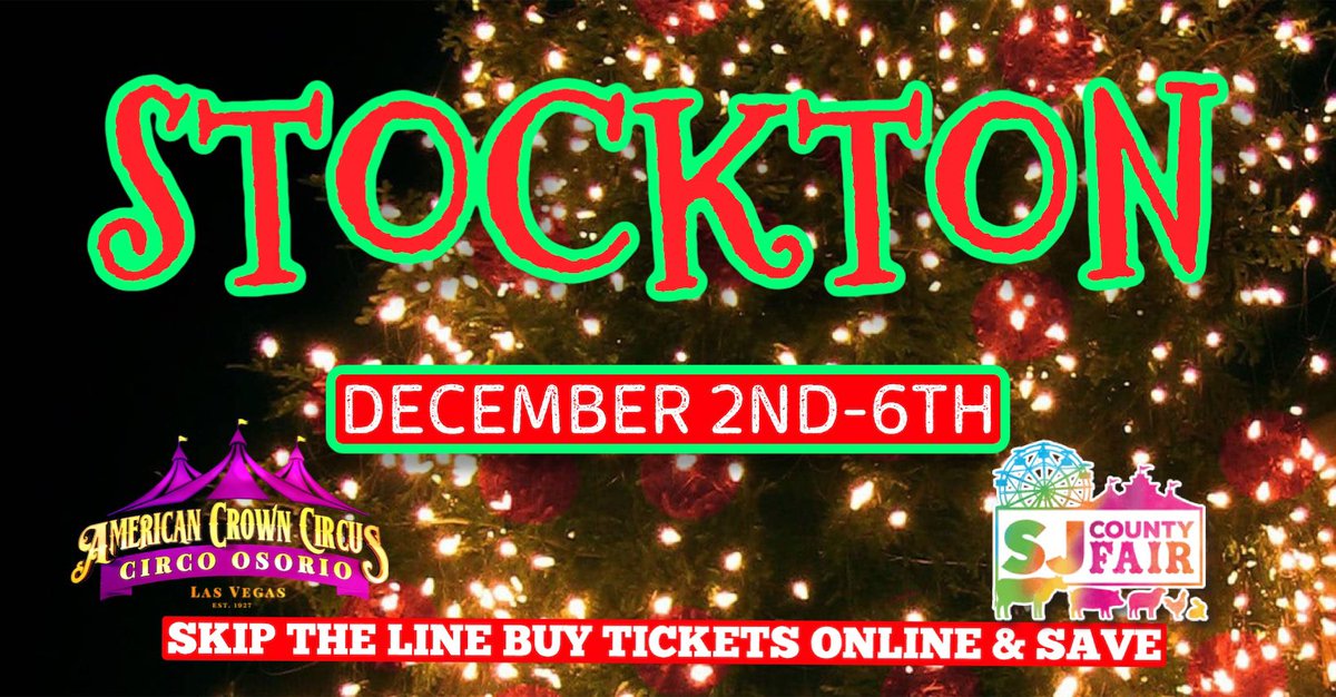 CircusOsorio's tweet photo. Are you ready #stockton! https://t.co/zVikAsnMvW