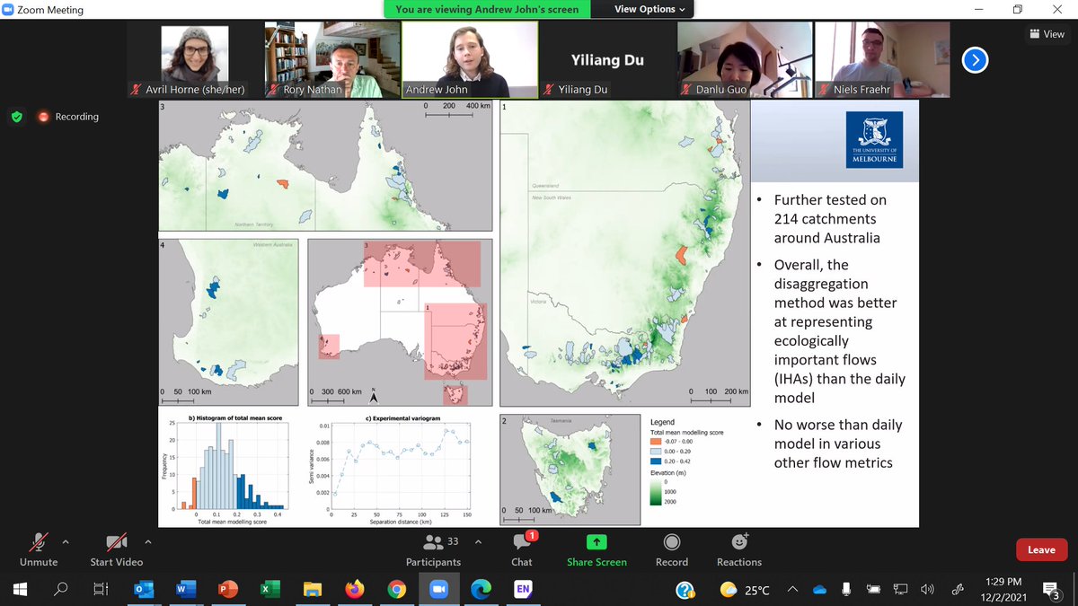 Andrew John outlines method for daily disaggregation of a monthly model that performs as well as a daily rainfall runoff model.  Big implications for options to make use of monthly data and WRM to examine ecological outcomes.  sciencedirect.com/science/articl…