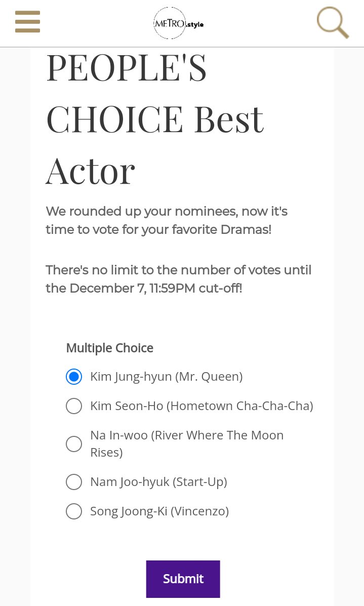 JungHyeGlobal's tweet photo. [VOTE] Website voting is now open for Metro Best K-Drama Awards People's Choice: BEST ACTOR and you can vote multiple times!

Please vote Our King JungHyun for "People's Choice: Best Actor!"

🔗https://t.co/yPH7664ffE

#kimjunghyun #김정현
#MrQueen #철인왕후 https://t.co/hR4uI2zYMs