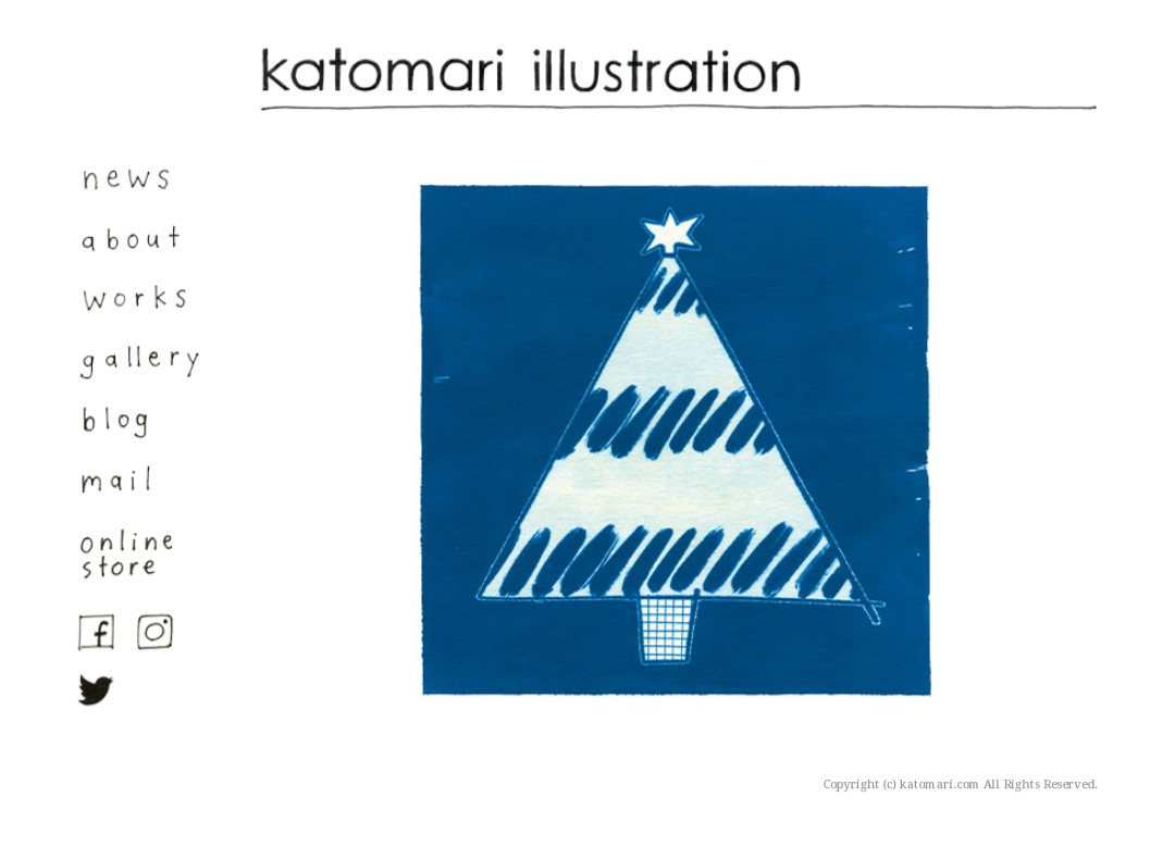 ikatomari's tweet photo. WEBサイトのトップページを更新しました🙂
Updated the Toppage.
https://t.co/pai981q9U1
#illustration #design #art #cyanotype #cyanoprint #blueprint #photo #printmaker #cyan #katomari #イラストレーション #サイアノタイプ #サイアノプリント #青写真 #版画 #かとまり #クリスマス https://t.co/uN0CjWITxP