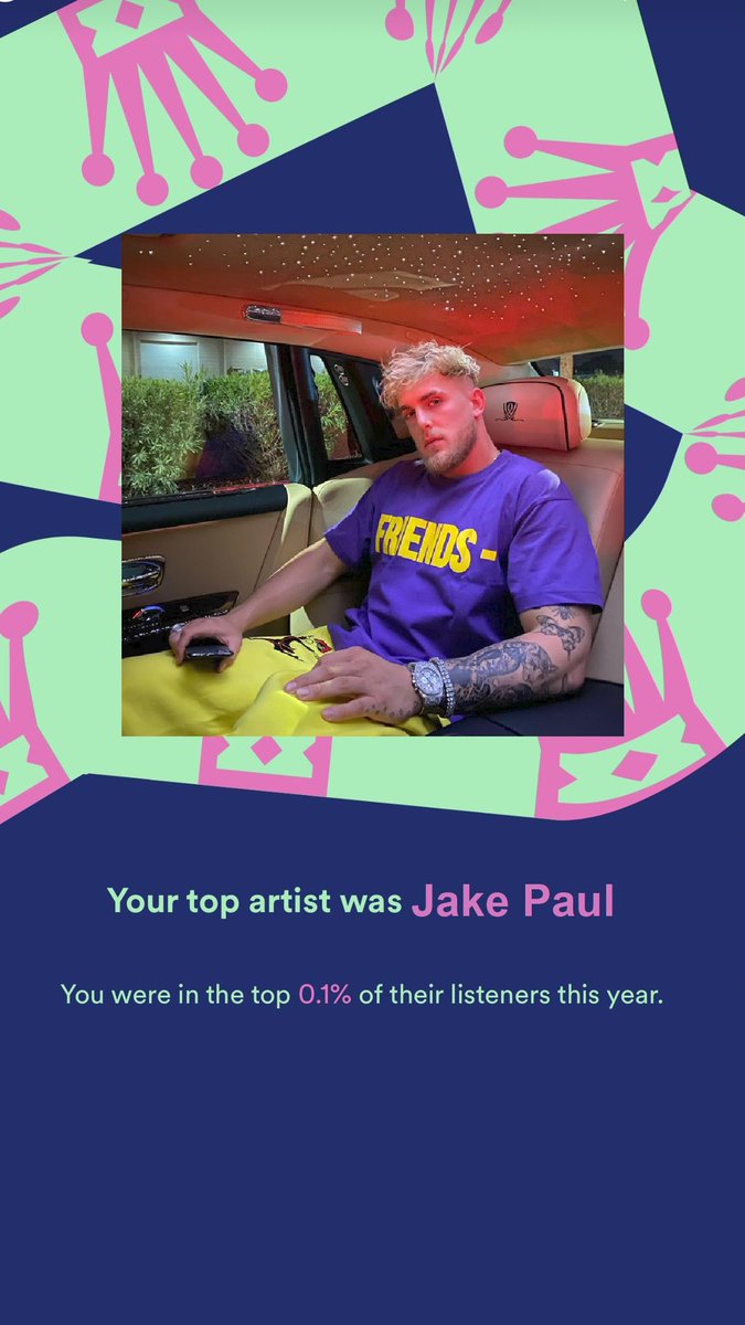 loganpauwl's tweet photo. Can't deny it, Jake Paul goes stupid on a beat #SpotifyWrapped https://t.co/Z5ygMLH1oa