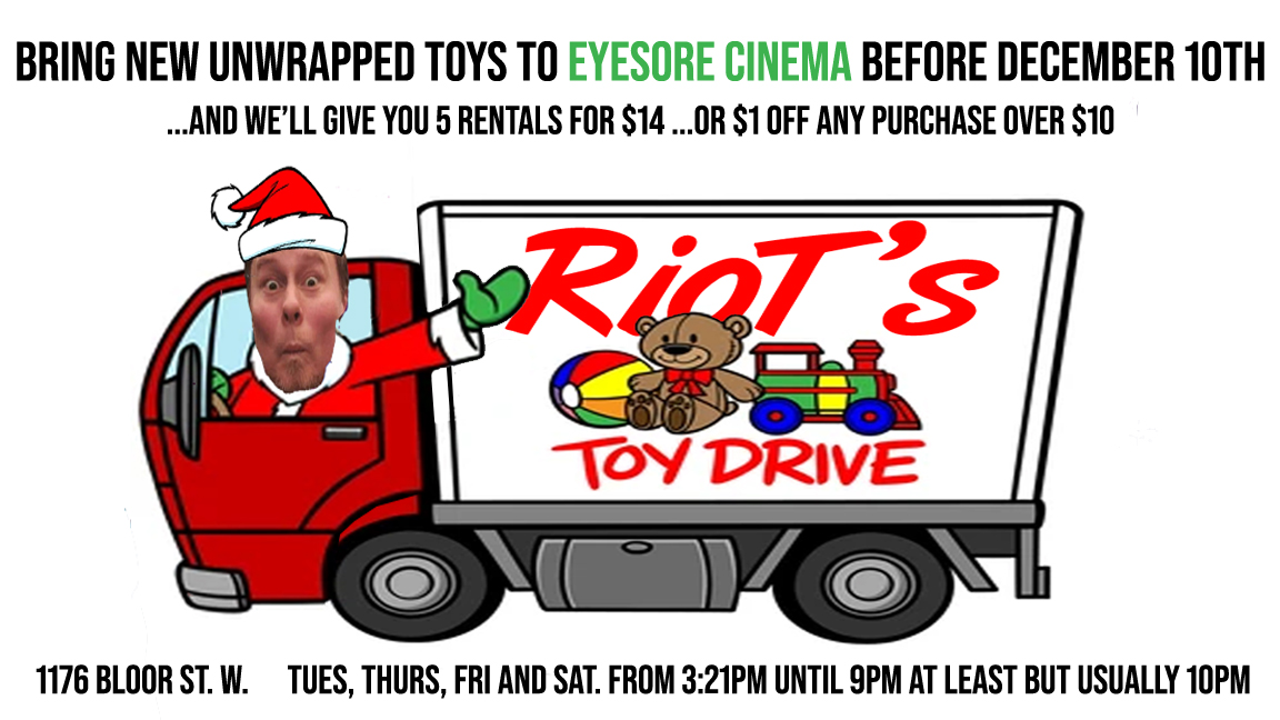 Eyesore Cinema (@eyesorecinema) on Twitter photo Hey there local heroes! We're having a toy drive!
<a href="/BloordaleTimes/">The Bloordale Times</a> <a href="/bloordaleTO/">Bloordale Toronto</a> <a href="/bloordaleblog/">bloordaleblog</a> <a href="/BloordaleCIA/">Bloordale CIA</a> <a href="/Bloorcourt_BIA/">Bloorcourt</a> <a href="/bloordalenotice/">Bloordale Notice</a> <a href="/bloordale_robot/">The Bloordale Robot</a> <a href="/BloordalePress/">TheBloordalePress</a> <a href="/bigonbloorfest/">BIG on Bloor Festival</a> <a href="/BWParkdale/">Bloor West-Parkdale Neighbourhood Voice</a> Hey there local heroes! We're having a toy drive!
<a href="/BloordaleTimes/">The Bloordale Times</a> <a href="/bloordaleTO/">Bloordale Toronto</a> <a href="/bloordaleblog/">bloordaleblog</a> <a href="/BloordaleCIA/">Bloordale CIA</a> <a href="/Bloorcourt_BIA/">Bloorcourt</a> <a href="/bloordalenotice/">Bloordale Notice</a> <a href="/bloordale_robot/">The Bloordale Robot</a> <a href="/BloordalePress/">TheBloordalePress</a> <a href="/bigonbloorfest/">BIG on Bloor Festival</a> <a href="/BWParkdale/">Bloor West-Parkdale Neighbourhood Voice</a>