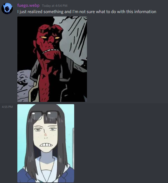 BonkleChicken's tweet photo. My friend made a horrible realization and I humored it https://t.co/dGVVa5GSCA