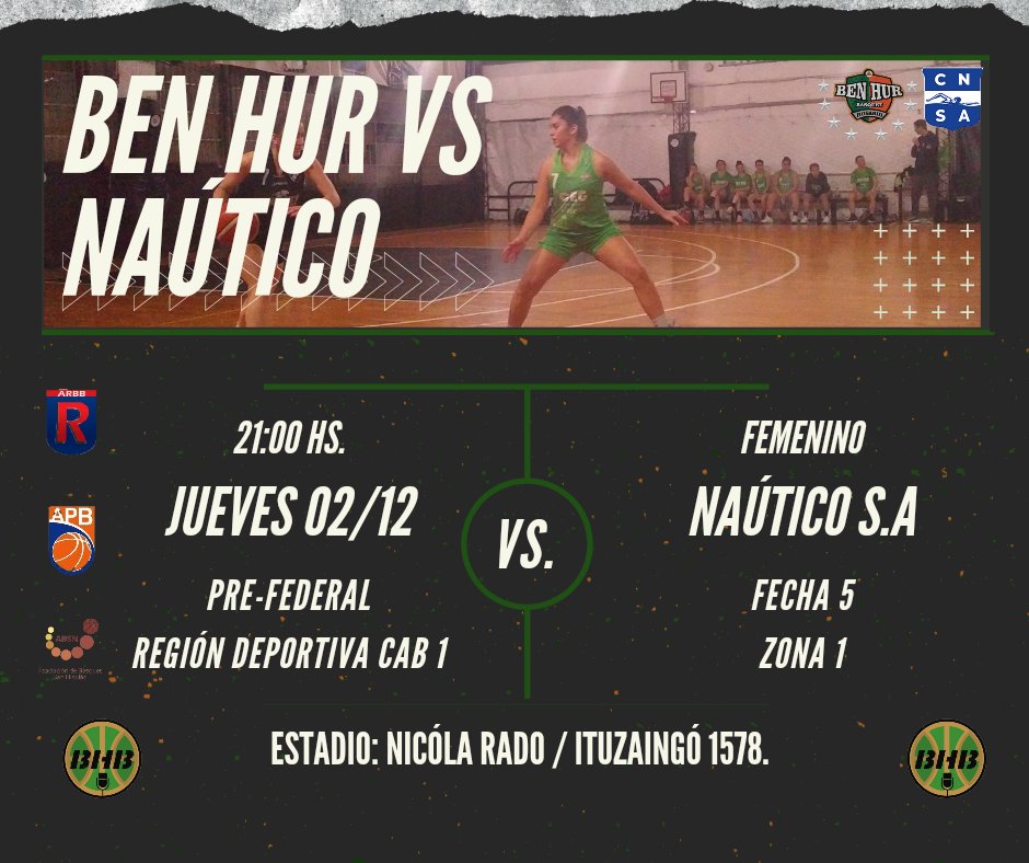 #BenHur🇮🇪 - Femenino