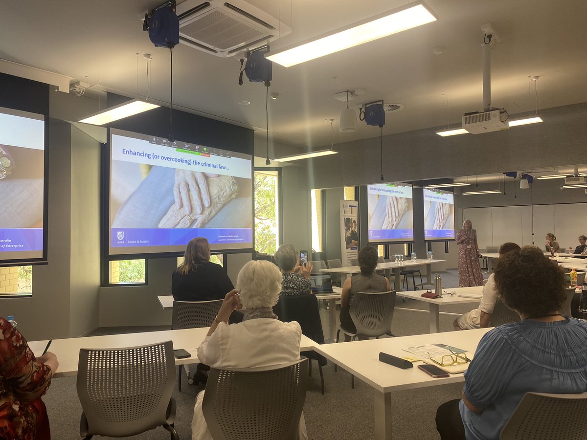 Can we use the laws we’ve got or do we need change? Comparative discussion of Aus legislative and safeguarding responses to abuse of older people from Prof Eileen Webb @Eily19Webb <a href="/UniversitySA/">UniSA</a> @uwasagelab #sageresearchfirum