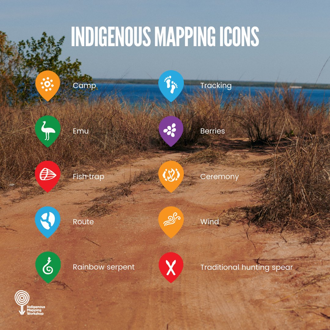 winyama_au's tweet image. Did you know we have a whole library of Indigenous mapping icons available on our website that you can download for free?!

Follow the link to view our library and download these great resources: bit.ly/3o03ViA

#IndigenousKnowledge #IndigenousMapping #Geospatial
