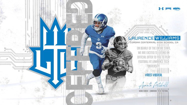 After a great conversation with @CoachLaca, I’m blessed to have earned a scholarship offer to compete at Lawrence Tech University!!! #BlueDevilsDare
@LTUesports @Cen10Football @Coach_Holmes @ballerselite @rbourneII  @Deemusa10 @rharebreedaa @BrandonHuffman @coachkeith_1k