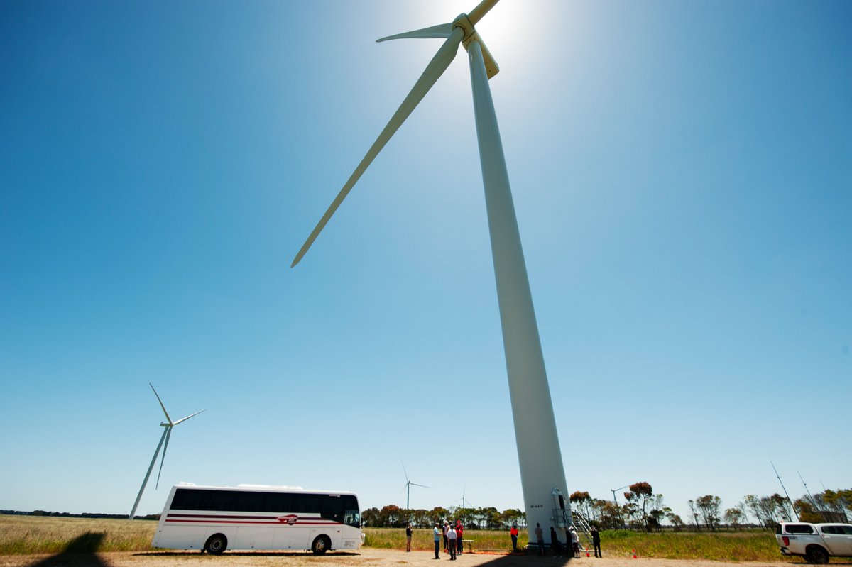 ACCIONA_AU's tweet photo. Thank you to everyone who attended our Mortlake South Wind Farm Clean Energy Open Day on Sunday. We had such a fun day talking with the community about the project and enjoyed a BBQ, live music, kids’ activities and interactive information about the wind farm #cleanenergyopenday https://t.co/Jcjk3lrQM2