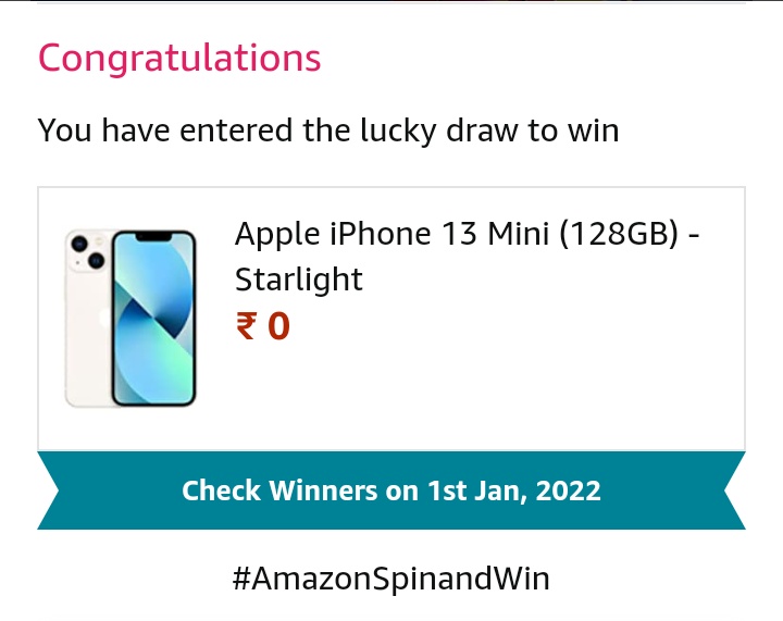 MoonSanket's tweet photo. #AmazonSpinandWin

Hum hongge kamyab ek din ! https://t.co/L3Feaxjzmo