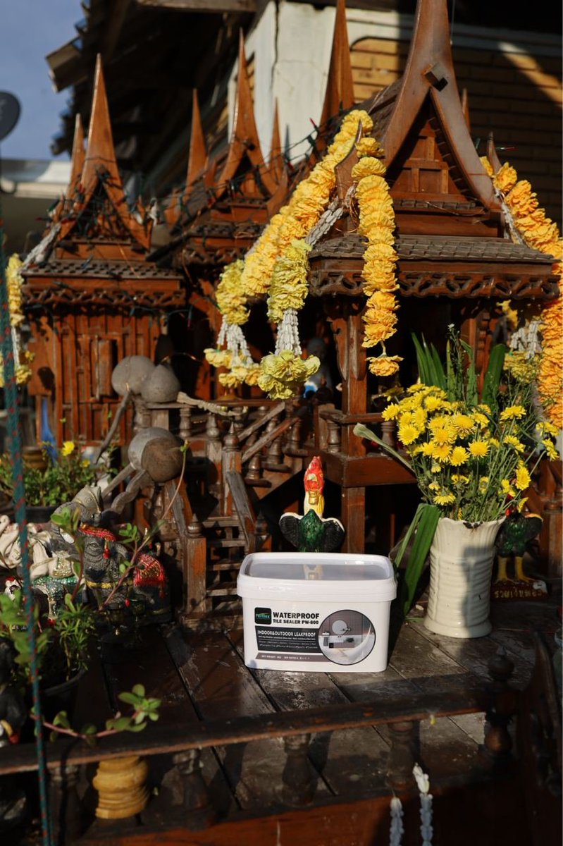 Perflex PW-800 waterproof tile sealer in Thailand, how do you guys like the view? #waterproof #perflex #thailand #thailandtravel