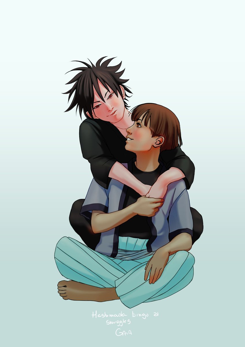 GrimMalkyn's tweet photo. #hashimada @hashimadabingo snuggles #hashirama #madara https://t.co/G5dNvnb8Ke