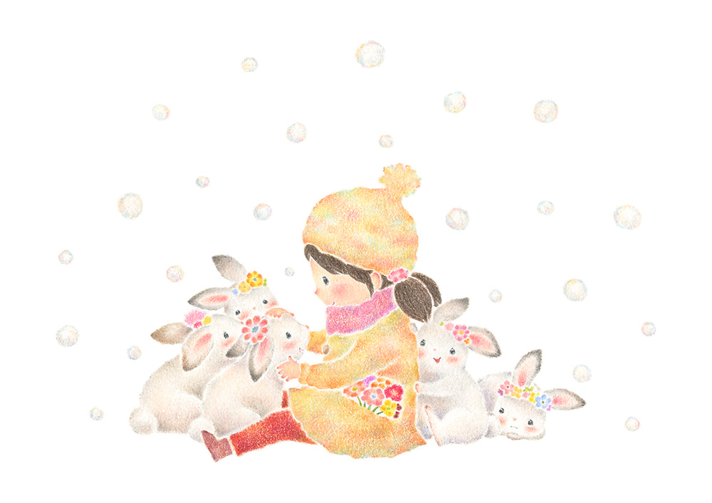アトリエ リリ 絵と絵本と紙雑貨 雪の日のチャチャとうさぎたち 白くてふわふわな 雪とうさぎに囲まれて 絵本の種 絵本 イラスト うさぎ T Co Pgpkg8ferl Twitter