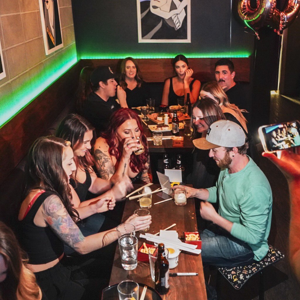 ikkisakebar's tweet photo. If there’s no birthday cake sake bomb, was it really a birthday party? 🎂 🍶 💣 

DM or call 780-454-4230 for more info and special offers. 

https://t.co/inzk1VKPOo https://t.co/FxVKnelhet