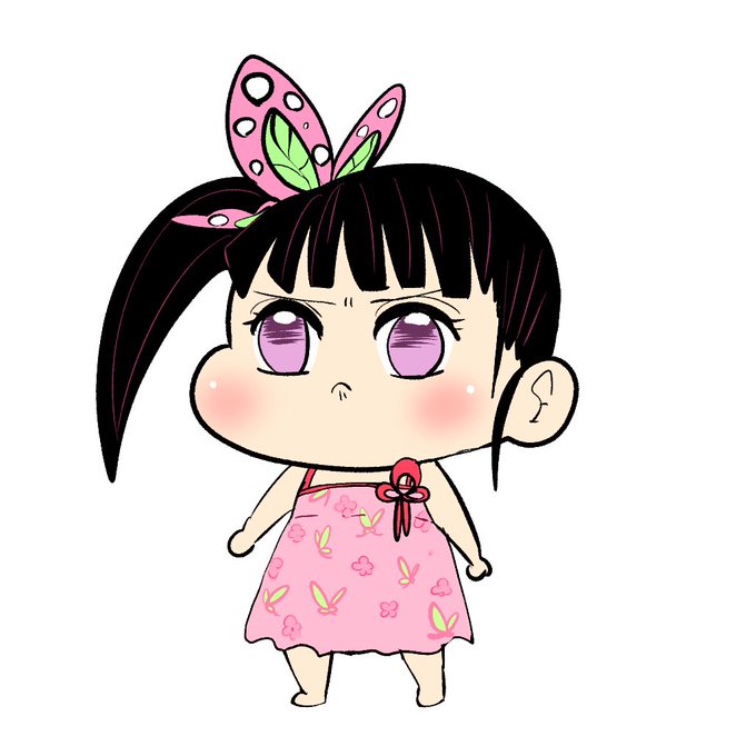 ゆんちさんがTwitterに投稿した栗花落カナヲ(鬼滅の刃)のイラスト。