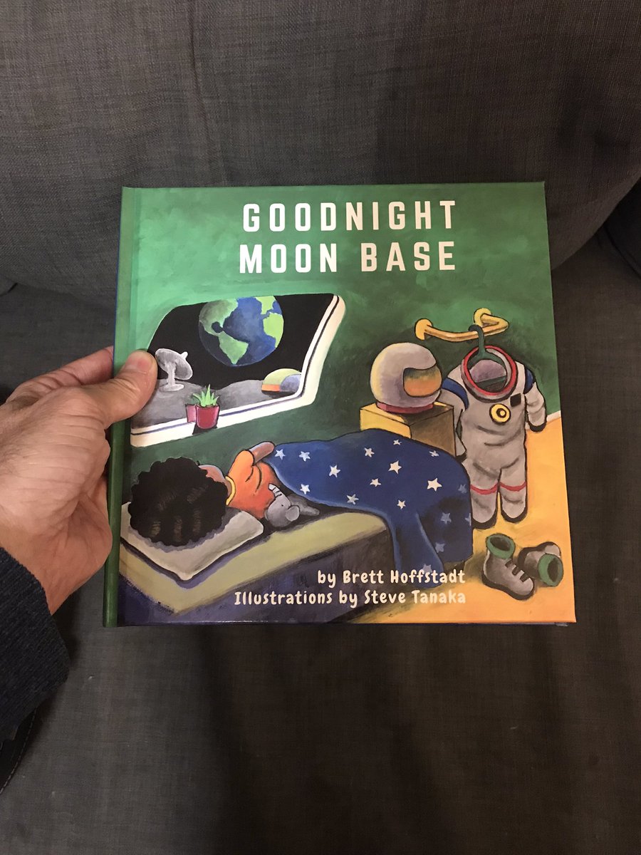 BrettRocketSci's tweet photo. Every journey begins with an #inspiration. One day there will be ppl on the #moon who say a #childrensbook planted an essential seed of #vision & #desire.
Today the proof copy of the hardback arrived!#GoodnightMoonBase @GetOnTheMap @ForAllMoonkind @MoonVillageAssn @LifeboatHQ https://t.co/6Dmslk6ve0