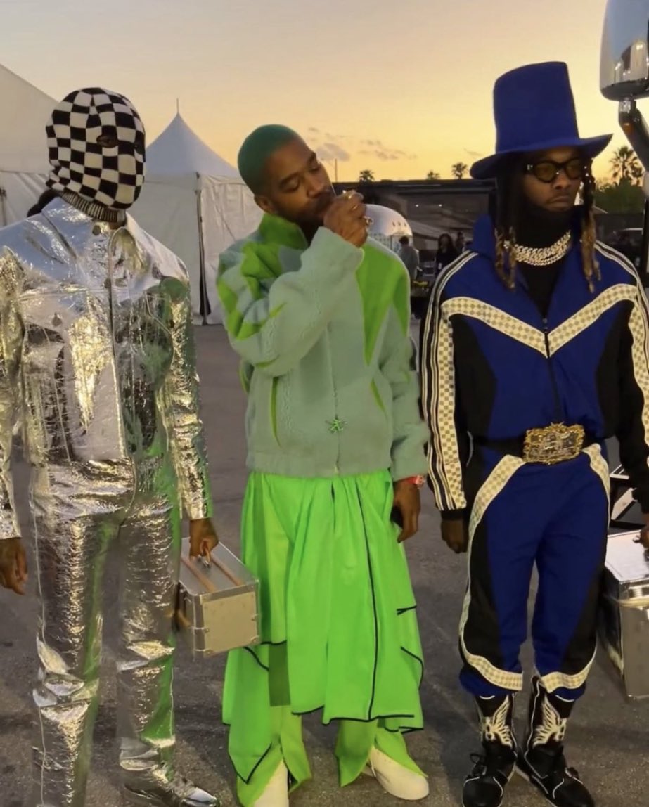 Me and my friends going to a college party