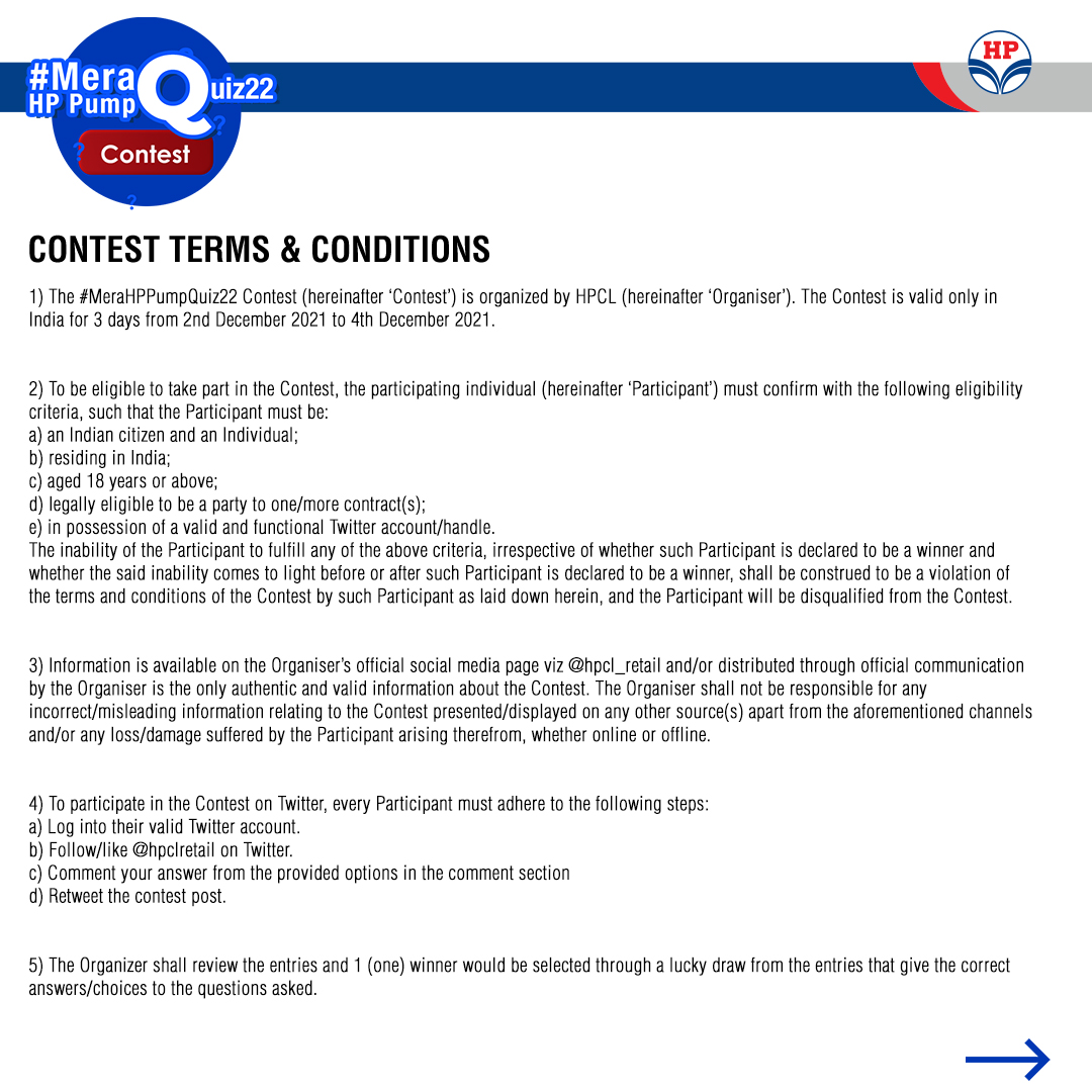 Terms amp Conditions MeraHPPumpQuiz22 MeraHPpump HPCL HPRetail https t.co QQZ0E1GxI0 Terms amp Conditions MeraHPPumpQuiz22 MeraHPpump HPCL HPRetail https t.co QQZ0E1GxI0