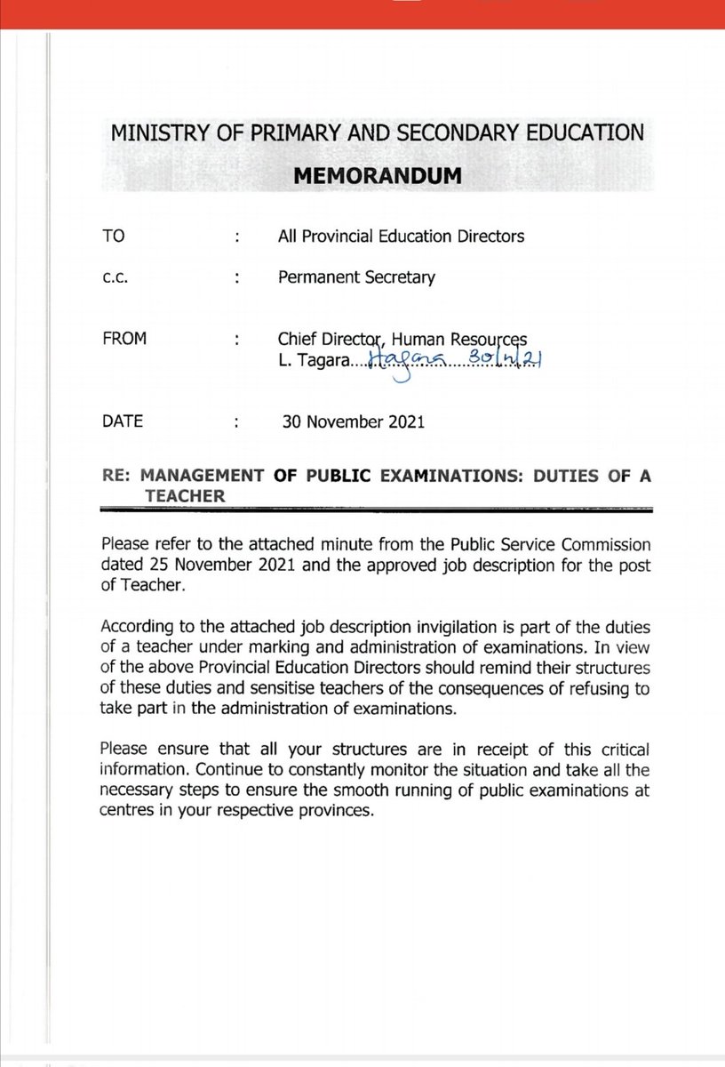 ARTUZ_teachers's tweet photo. All the hullabaloo on regime change is an attempt to divert our attention from the contentious issue of invigilation. Threats have failed to sway teachers who insist that no invigilation allowance no invigilation. Gvt is advised to hire "anyone" in numbers. #NotAnyone https://t.co/siwblKKVKF