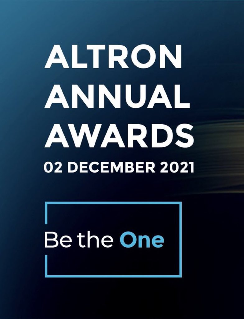 mteton's tweet image. We are looking forward to recognising our everyday heroes. The Altronians that set us apart. The Altronians that live our values. The best of the best. #Altron #ThereWhenItMatters