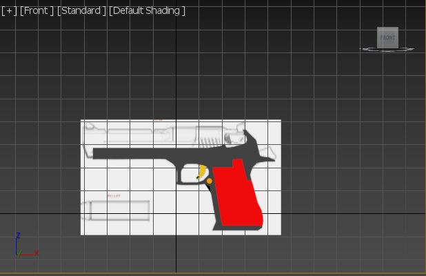 Kasuke416's tweet photo. Doing a modeling on Desert Eagle using Image Reference which I did the lower part. This is the progress that I did so far. #GameDev #3dsmax #modeling https://t.co/0sWBhp1FZj
