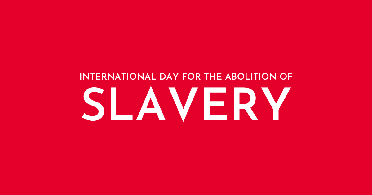 S2G_UK's tweet photo. Today, we commemorate the atrocities of the past and recognise the 40+ million people still facing labour exploitation. Together, we can work collaboratively to end slavery in our businesses&amp;supply chains to uphold human rights. https://t.co/WENCUDr43m