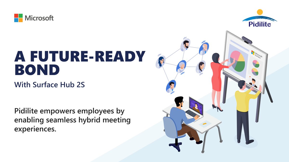 Technology is the glue for success, who better to recognize it than Pidilite. The adhesive giant switches to Hub 2S and #MicrosoftCloud to get #FutureReady.