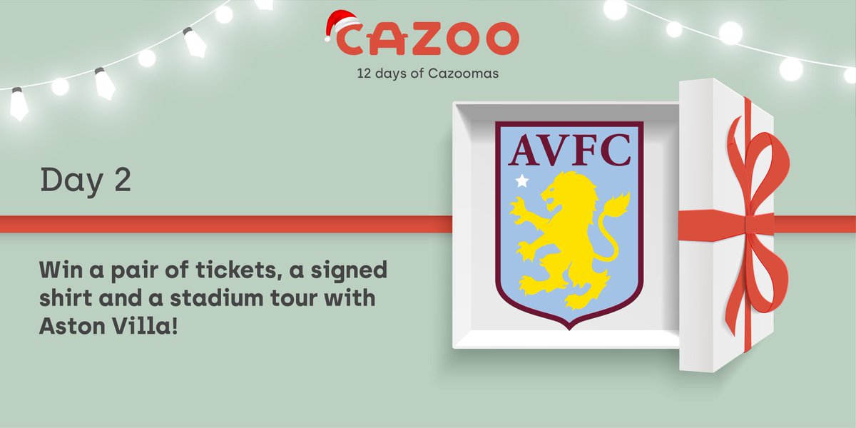 Cazoo (@cazoohelp) on Twitter photo 🎁 On the 2nd day of #Cazoomas, Cazoo gave to me… 🎁
A pair of <a href="/AVFCOfficial/">Aston Villa</a> tickets, a stadium tour & a signed shirt from the team 💜
To enter:
⭐️ RT this post
⭐️ FOLLOW <a href="/CazooUK/">Gara Tam Kỳ Auto - Xe ô tô cũ, xe tải cũ Quảng Nam</a>
Competition closes at 9am on 03.12.21 - T&Cs apply. 🎁 On the 2nd day of #Cazoomas, Cazoo gave to me… 🎁
A pair of <a href="/AVFCOfficial/">Aston Villa</a> tickets, a stadium tour & a signed shirt from the team 💜
To enter:
⭐️ RT this post
⭐️ FOLLOW <a href="/CazooUK/">Gara Tam Kỳ Auto - Xe ô tô cũ, xe tải cũ Quảng Nam</a>
Competition closes at 9am on 03.12.21 - T&Cs apply.