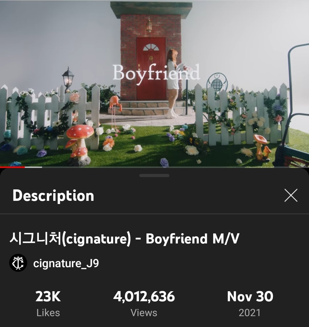 signfanuniverse's tweet photo. CONGRATULATIONS @CIGNATURE_J9
BOYFRIEND HAS SURPASSED 4M VIEWS ON THEIR OFFICIAL YOUTUBE CHANNEL. VERY WELL DONE LADIES!! #시그니처 #CIGNATURE #시그니처와_함께_쓸_다이어리 #BOYFRIEND #DearDiaryMoment @cignature_J9 #cignature_with_dearmymoment #CIGNATUREIsHere https://t.co/L3Ka65Ns48