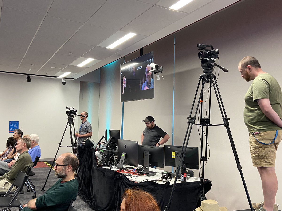 mfjmonash's tweet photo. A huge thank you to our fantastic tech team at #MFJMonash, Gareth, Doug and Bryan, for providing an outstanding multi-platform experience at #ConvictionPolitics, for audience members and speakers who are attending both online and in person. https://t.co/UNuYzHkFmq