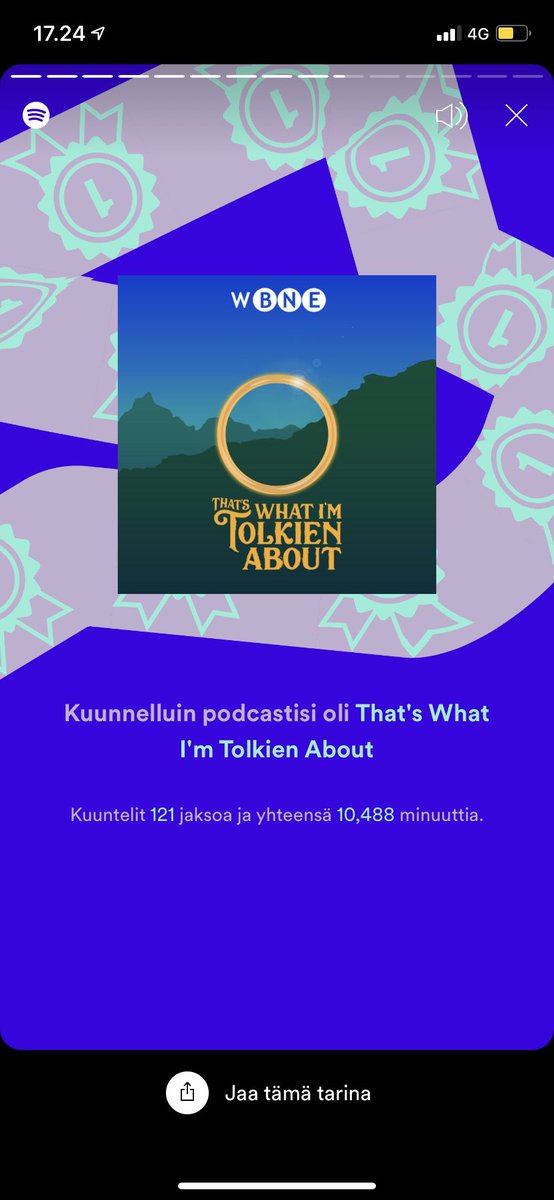 sadepaiste's tweet photo. apparently i have listened to @tolkienaboutpod for 10 488 minutes this year. i think that’s 10 488 minutes very well spent. https://t.co/DjMgjnTz6Q