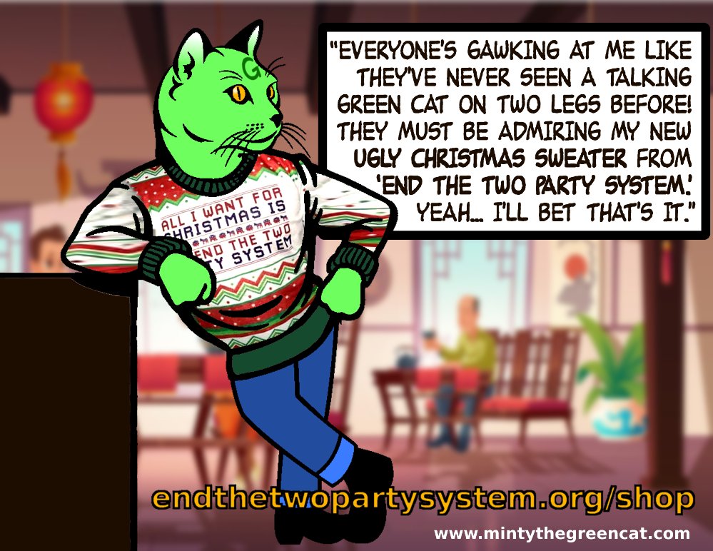 Minty the Green Cat tweet media