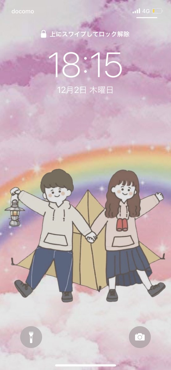 ロック画面のtwitterイラスト検索結果