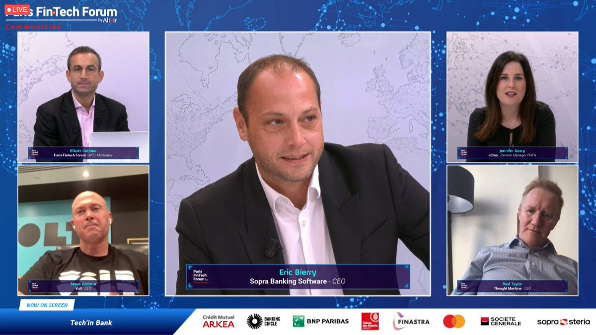 📢 #ParisFintechForum Eric BIERRY : "It's more than a reality : cloud is everywhere. When we are talking with clients, more than 50% of any new initiatives across the globe are cloud based. Depending on the regulations and the data, we can say this is going to continue."