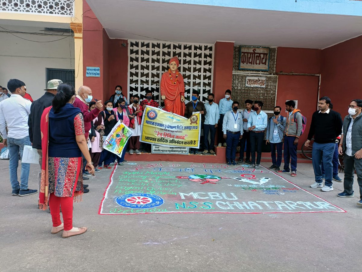 GovtNss's tweet photo. AIDS Awareness program @_NSSIndia @NSSRDBhopal @McbuNss @mcbuchp @ListenKabir @PodhaRopan @GovernorMP  @highereduminmp @collchhatarpur @aparnaprajapati #AIDS #AIDSday2021 https://t.co/HWZam1GN3Z