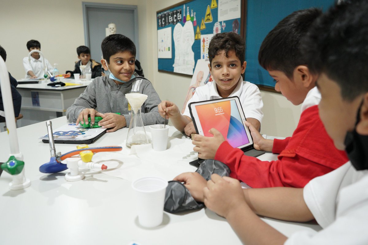 alraneemschools's tweet photo. 4th graders conducted water cleaning experiment this week to to separate sand from water. Teamwork was required to follow the procedure and carry out the experiment. 
#alraneemprivateschool #science_experiment #water_fillter #teamwork https://t.co/XC1go9sBxR