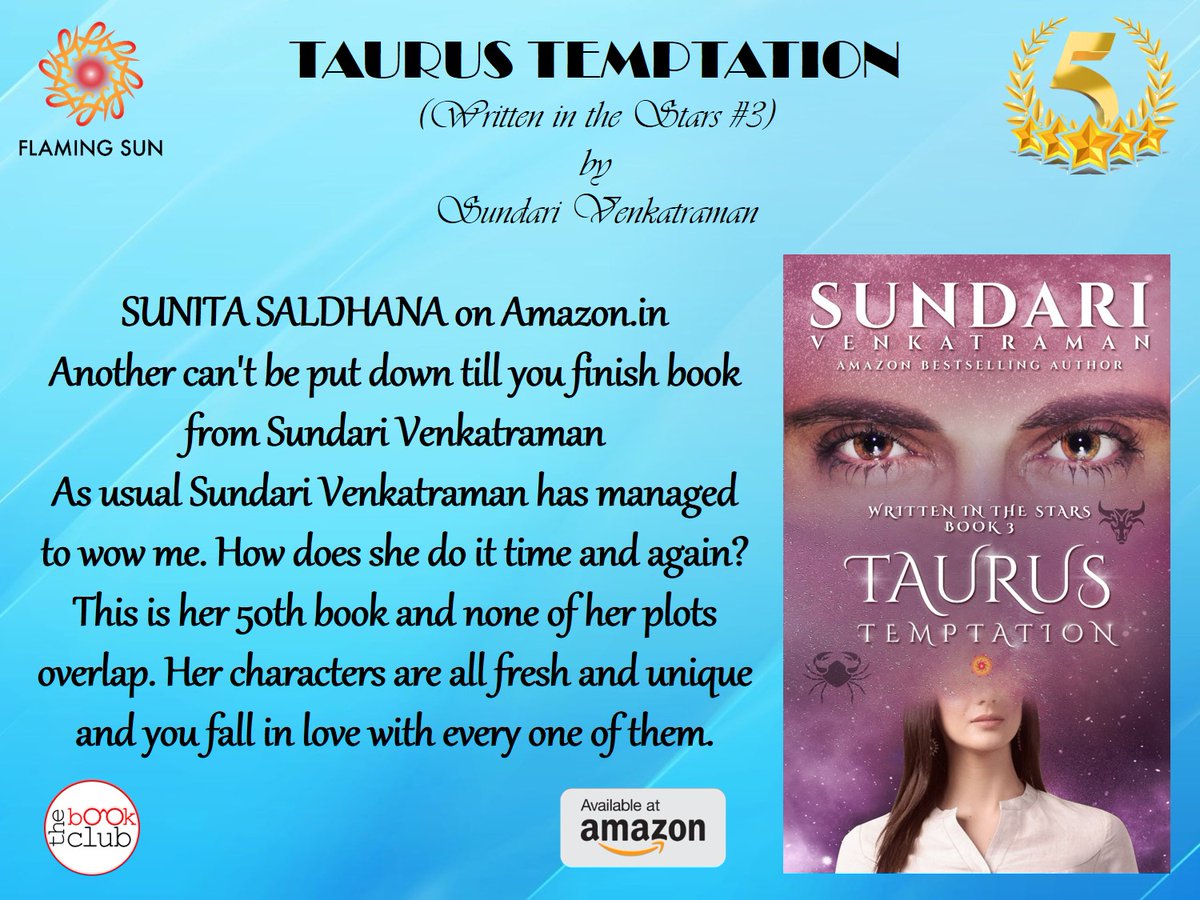 sundarivenkat's tweet photo. #60at60 #TaurusTemptation #WrittenintheStars #3 #Romance #HotNewRelease #Taurus #Cancer #TaurusGuy #CancerGirl It was so damn impressive that such an attractive man could cook so deliciously as well. @AmazonKindle @AmazonKDP https://t.co/iO2fZLAPLP https://t.co/f0tZ7FB94s
