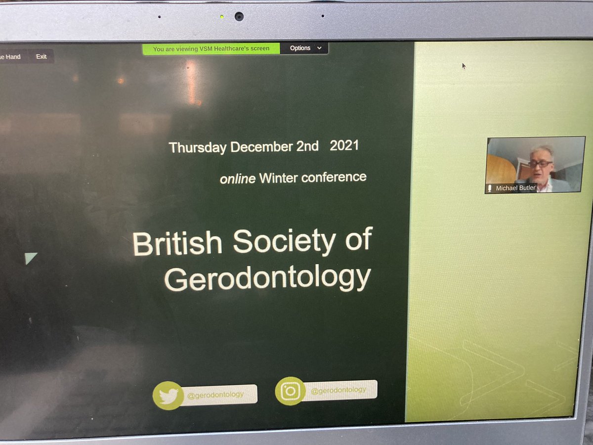 And we are off -  Michael Butler, introducing the day and the importance of reducing oral health inequalities for the older person factoring in the #covid pandemic