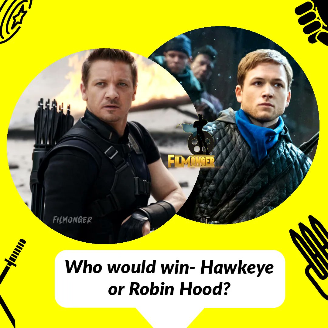 FilMongerOffl's tweet photo. What do you think guys? 

Follow @filmongerofficial for More “Kickass” movie content.

#filmonger #filmongermemes #marvelmemes #marvelhumor #hawkeye #hawkeyememe #hawkeyememes #hawkeyeseries #hawkeyereview #katebishop #bishop #hawkeyeedit #robinhood #hawkeyefans #robinhoodmeme https://t.co/upu2BnGQhw
