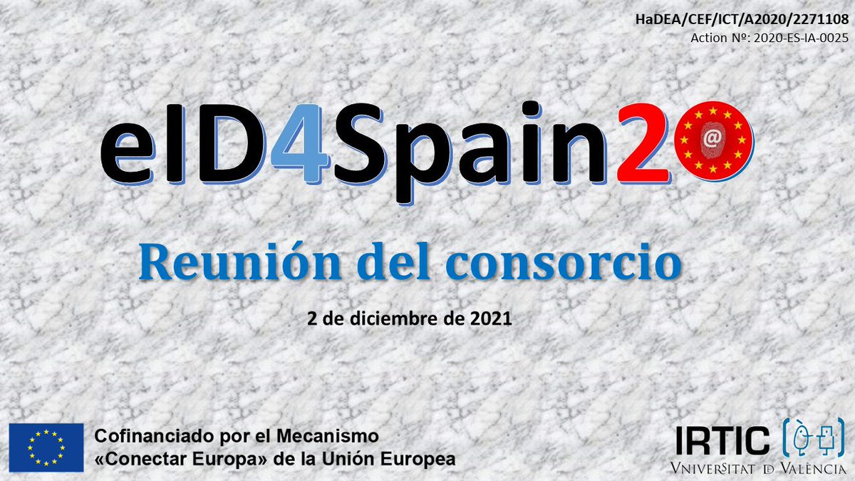 IRTIC_UV's tweet photo. Hoy nos hemos reunido con los equipos del consorcio #eID4Spain20 para analizar los avances del proyecto y analizar los próximos pasos a seguir 👥 ¡Muchas gracias por vuestra participación! #CEFTelecom #eIdentification https://t.co/BIOWmyf0JI