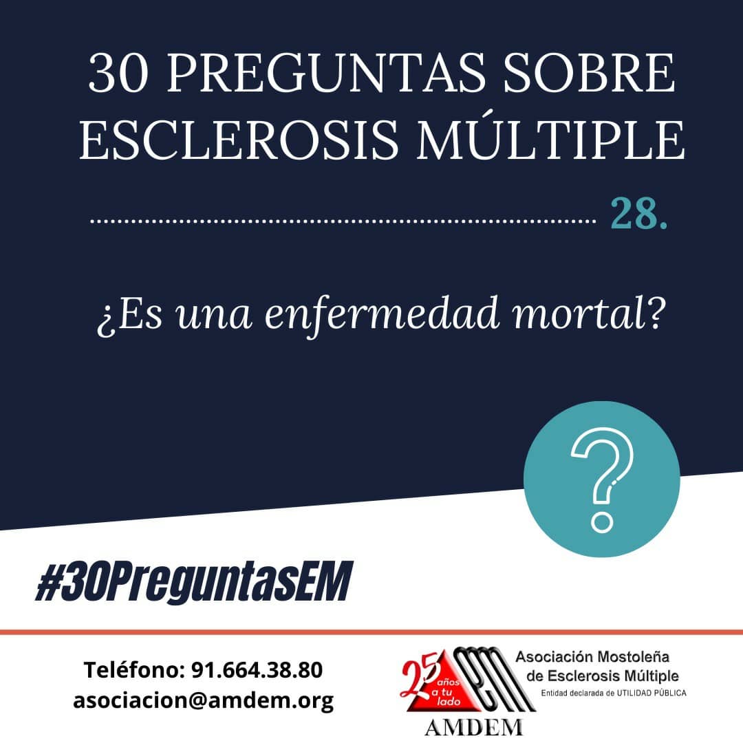 AMDEMostoles's tweet photo. La mayoría de casos de #EsclerosisMúltiple no tienen carácter mortal, en la actualidad se considera que la esperanza de vida de una persona con #EM es muy similar a la de una persona sin la enfermedad 👨🏻⚕️
#MasFuerteQueLaEM #EMWARRIOR #Laemnomefrena #Laemnomepara #Asociacion https://t.co/ev1inxHXql