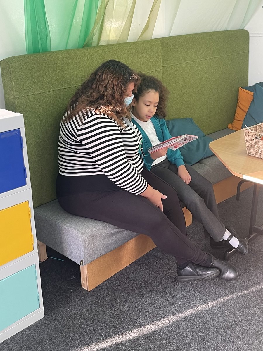 WestThorntonSch's tweet photo. It is lovely to welcome parents in again today for our KS2 reading morning. It is fantastic to see families sharing stories and adventures together and igniting our children’s passion for reading #readingforpleasure #readingcommunity @IPAT_Edu https://t.co/G9BJbFLqDJ