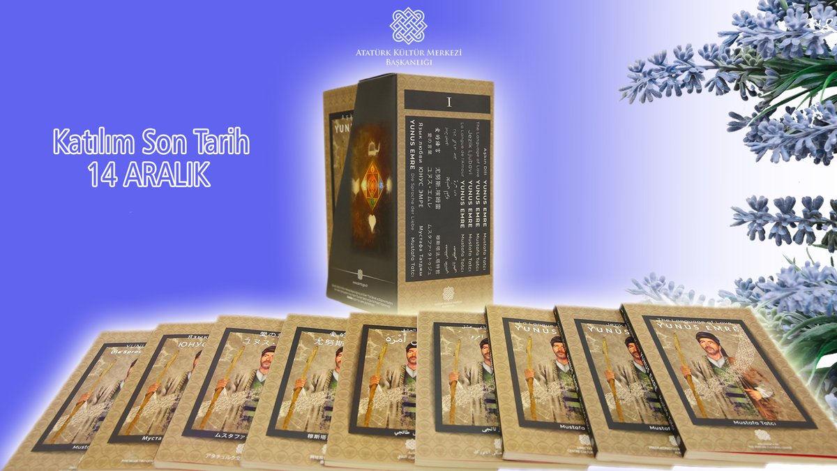 📣#Çekiliş Zamanı❗️

T.C. Cumhurbaşkanlığımız tarafından 2021 yılının "Yunus Emre ve Türkçe Yılı" ilan edilmesi kapsamında 10 dilde yayımladığımız ''Aşkın Dili YUNUS EMRE'' adlı seti 5⃣ takipçimize hediye ediyoruz🎁📚

Katılım için;

🔶Hesabımızı takip et❗️
🔶Bu tweeti RT yap❗️